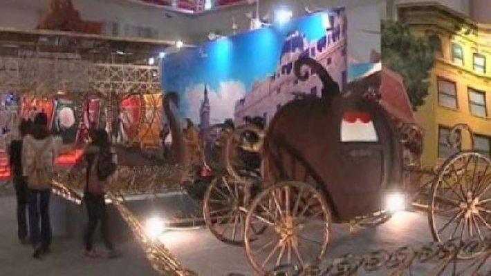 Un parc întreg constituit din ciocolată